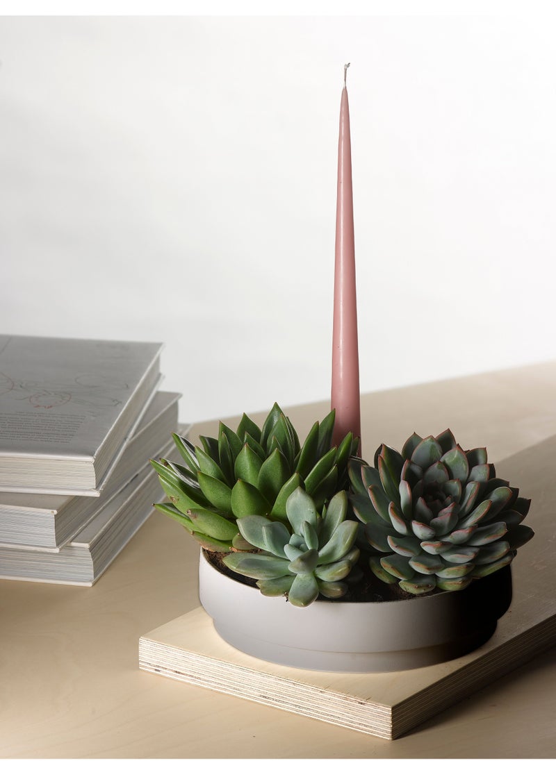 Aery Living Aery Living Orbital Step Grey Large Candle Holder  - Image 1