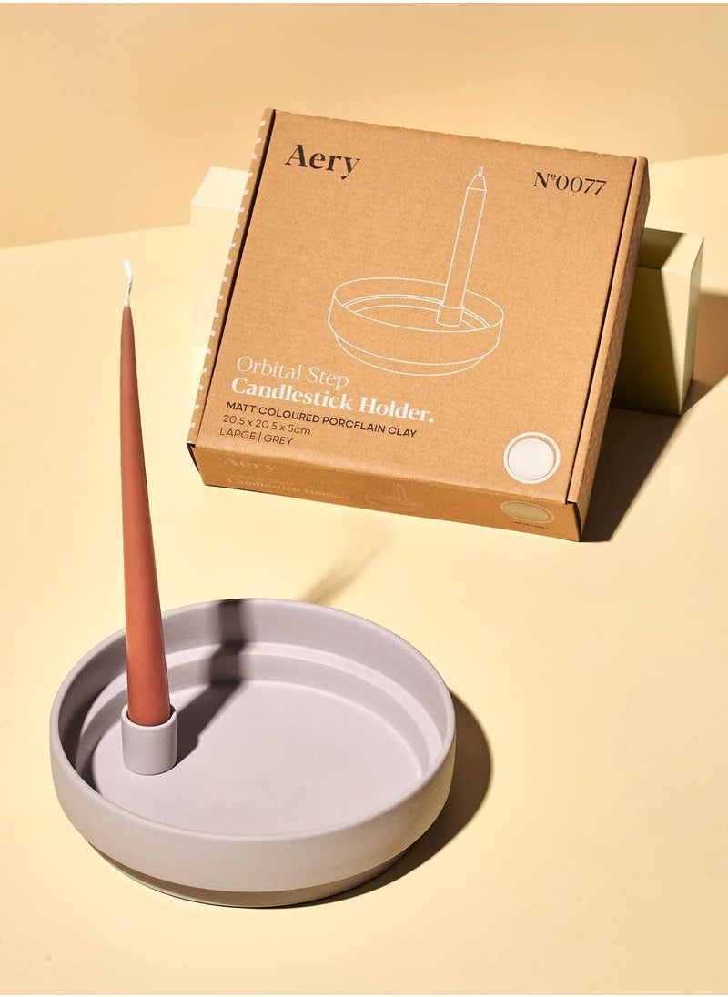 Aery Living Aery Living Orbital Step Grey Large Candle Holder  - Image 3