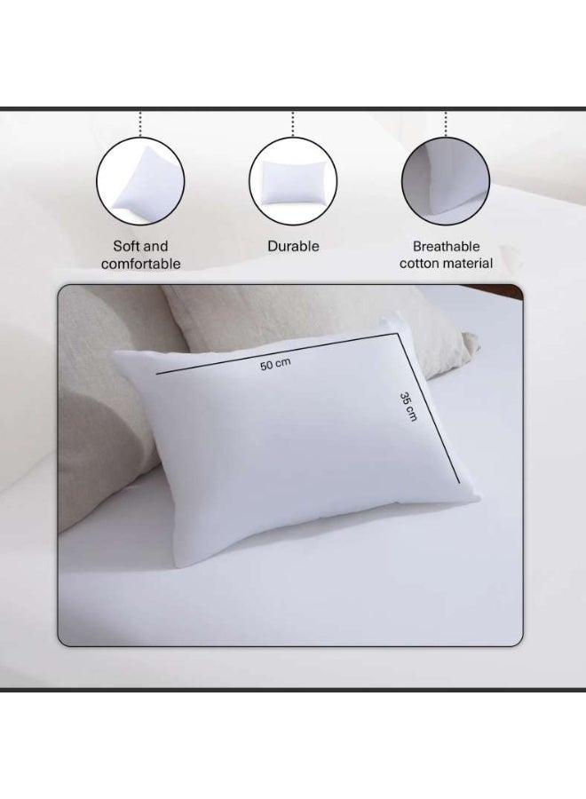 Pan Home حشوة وسادة أساسية للغرفة 35×50 سم - أبيض - Image 4