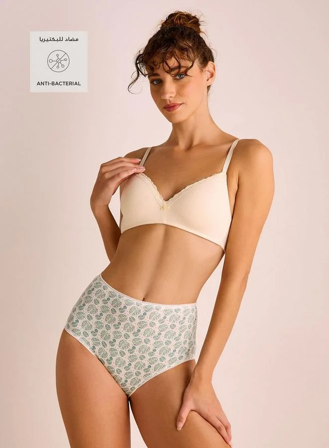 سبلاش فيڤ طقم من  سراويل داخلية نسائية قصيرة متنوعة بتفاصيل شريط