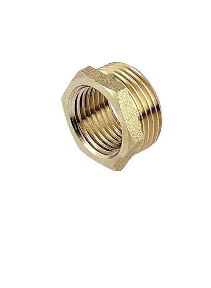 Brass Reducer Bush 1/2 X 3/8  - Image 2