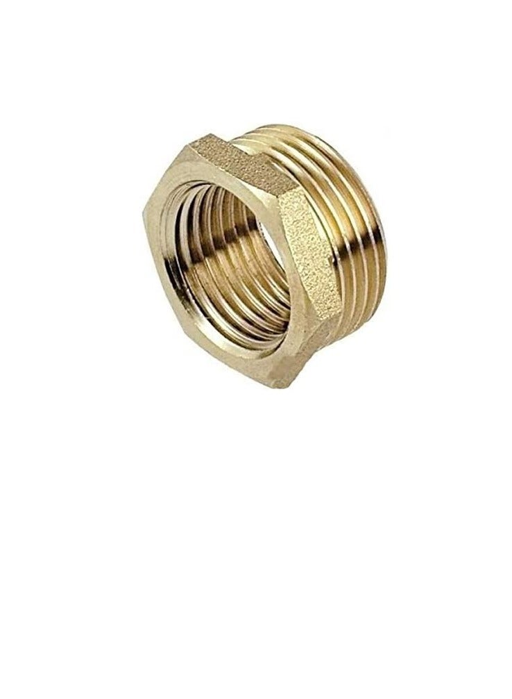 Brass Reducer Bush 1/2 X 3/8  - Image 3