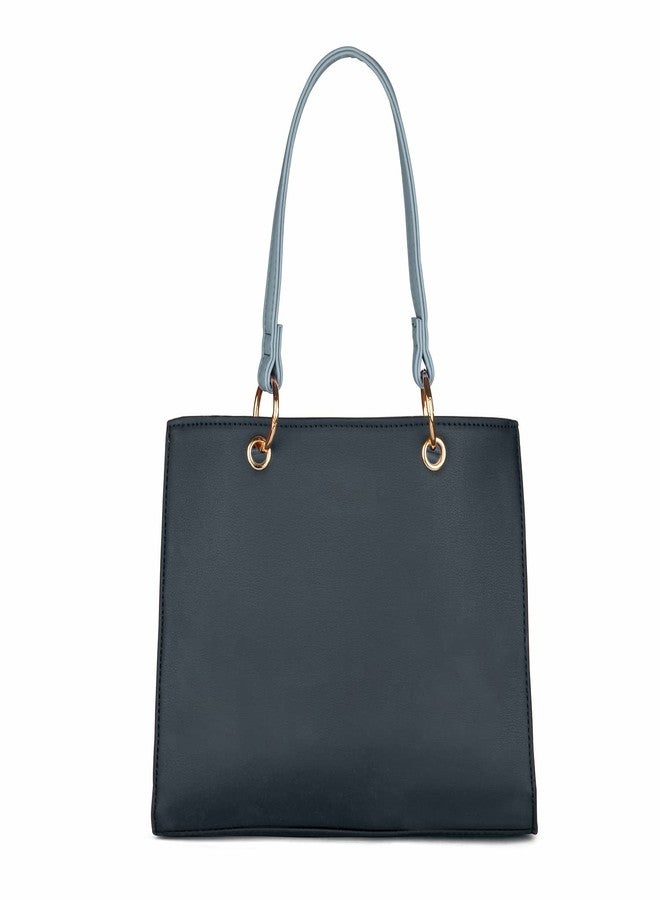 Caprese womens SERI S Small NAVY Satchel - Image 4
