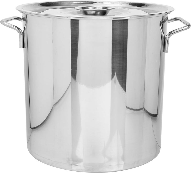 Amosfun Stainless Steel Crawfish Boiler Large Seafood Stockpot with Lid Brine Bucket Meat Stewed Pot for Outdoor Cooking and Seafood Boil - Image 1