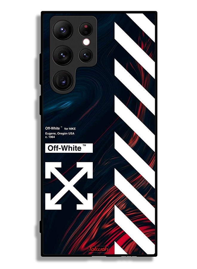 Tolwak Samsung Galaxy S22 Ultra 5G Protective Case Cover Off White Sticker - Image 3