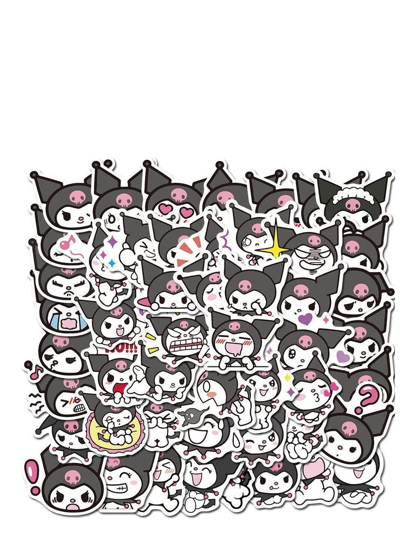 Y&D 100 PCS Kawaii Kuromi  Stickers Waterproof Kawaii Stickers,Waterproof Cute Vinyl Stickers Pack for Water Bottle Laptop for Teen Girls - Image 1