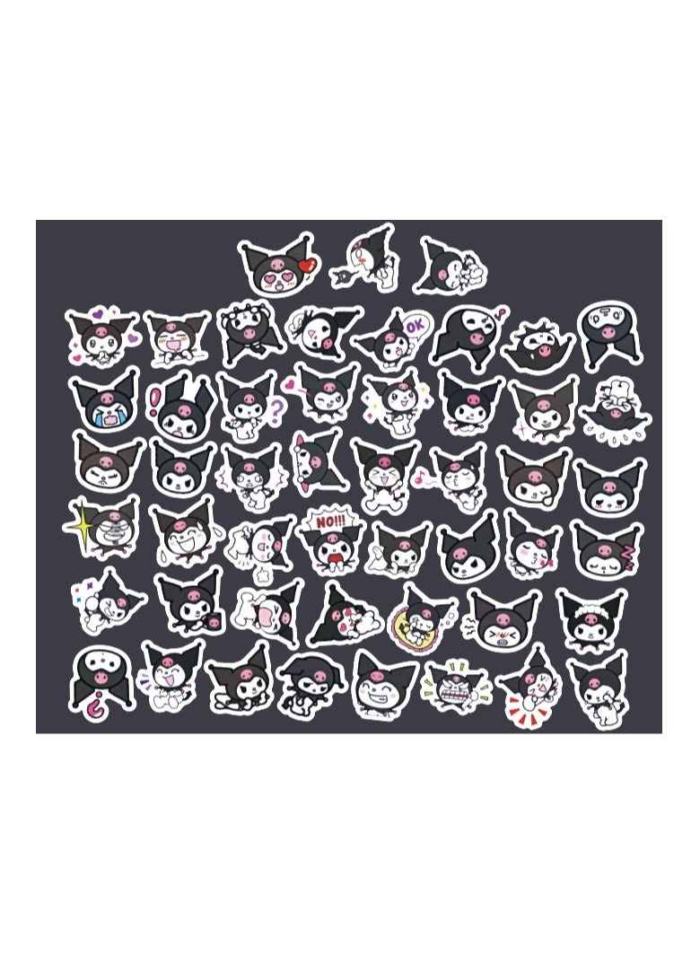 Y&D 100 PCS Kawaii Kuromi  Stickers Waterproof Kawaii Stickers,Waterproof Cute Vinyl Stickers Pack for Water Bottle Laptop for Teen Girls - Image 2