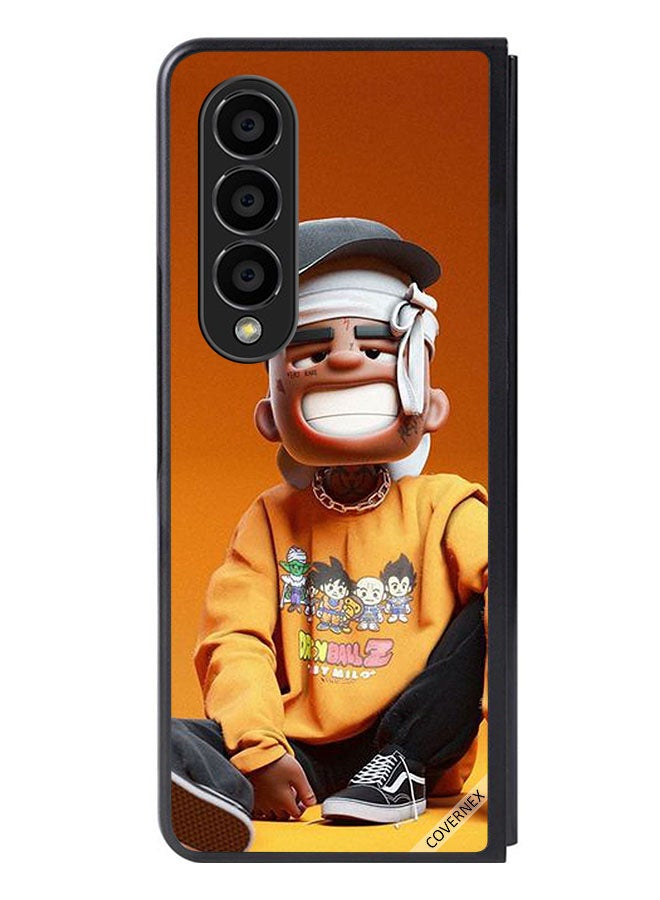 Covernex Protective Case Cover For Samsung Galaxy Z Fold 4 Tired Injured Boy Art - Image 1