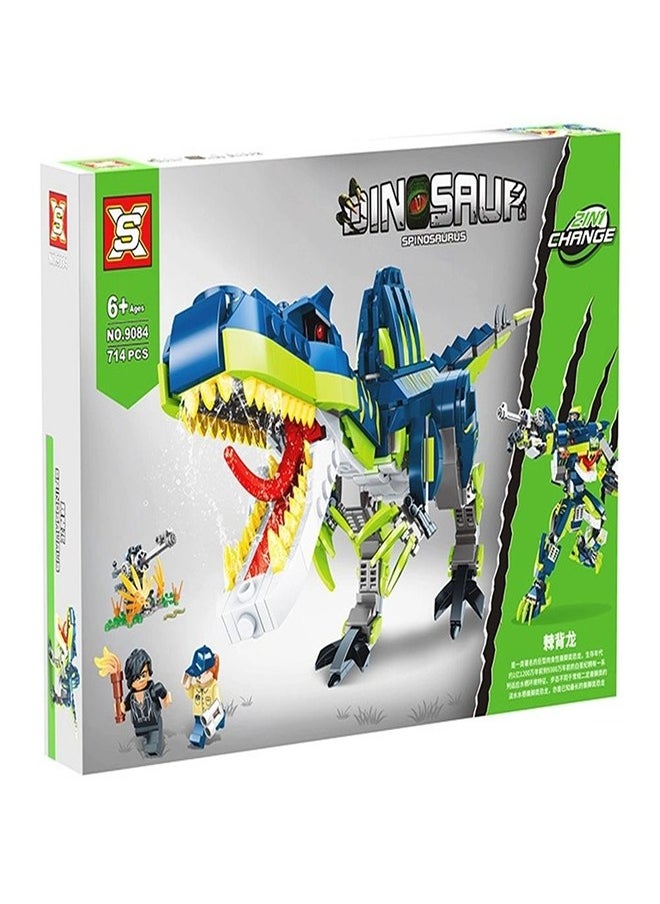 Dinosaur Spinosaurus 2 in 1 714 Pieces - 9084  - Image 1