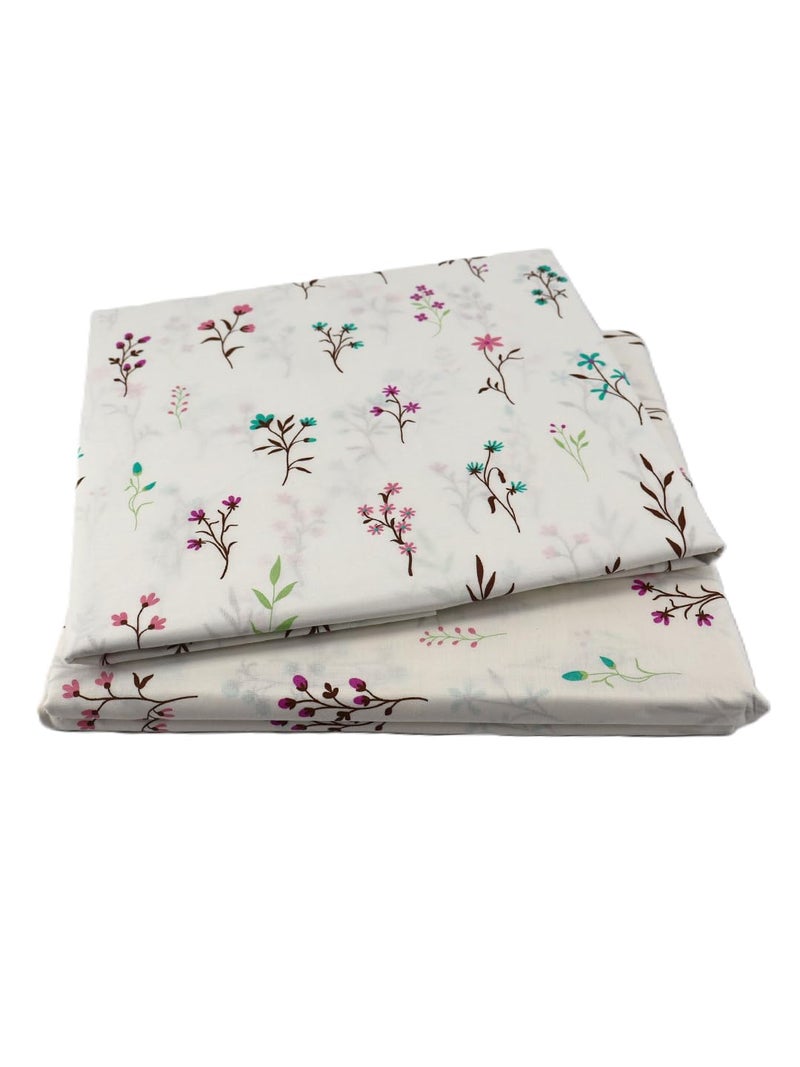 Bombay Dyeing مجموعة بمبي للتلوين الكلاسيكية - ملاءة سرير كينغ 180 TC 100% قطن نقي مع 2 غطاء وسادة - Image 4