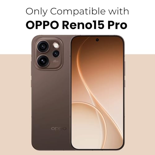 RIGGEAR Shockproof Sleek Hybrid Armor Magnetic Back Cover Case Compatible with MagSafe Accessories for Oppo Reno15 Pro, Reno 15 Pro 5G (Smoke Black Matte PC + Black TPU-Bumper) - Image 2