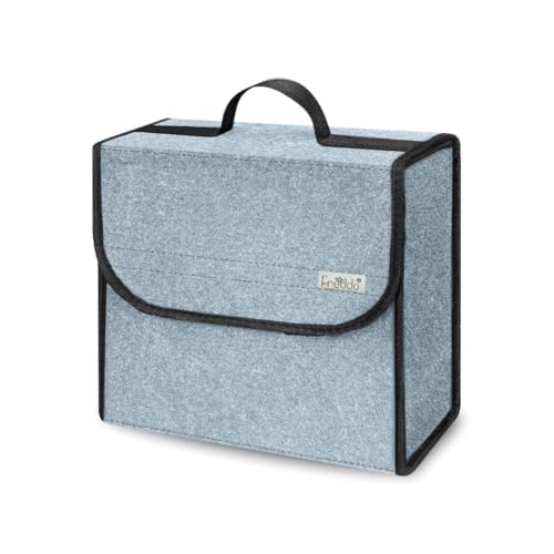 FREDDO Car Trunk Organiser for Car Boot Space Tools Accessories Storage Organizer Bag for Mini Vehicles and SUV Car - Small, Grey Color, Pack of 1 Piece - Image 1