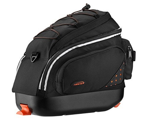 Ibera Bike Bag Mini Commuter 9.5L - Clip-On Bike Rack Bag with Shoulder Strap - Hard Base Reflective Trim Taillight Compatible - Bicycle bag for Folding & Small Bikes, PAKRAK ONLY FOR IBERA MINI RACKS - Image 1