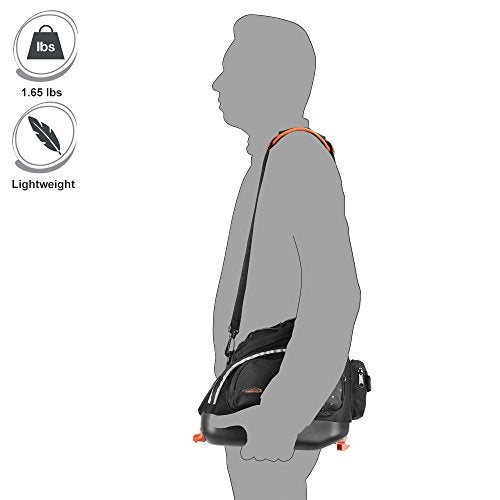 Ibera Bike Bag Mini Commuter 9.5L - Clip-On Bike Rack Bag with Shoulder Strap - Hard Base Reflective Trim Taillight Compatible - Bicycle bag for Folding & Small Bikes, PAKRAK ONLY FOR IBERA MINI RACKS - Image 5