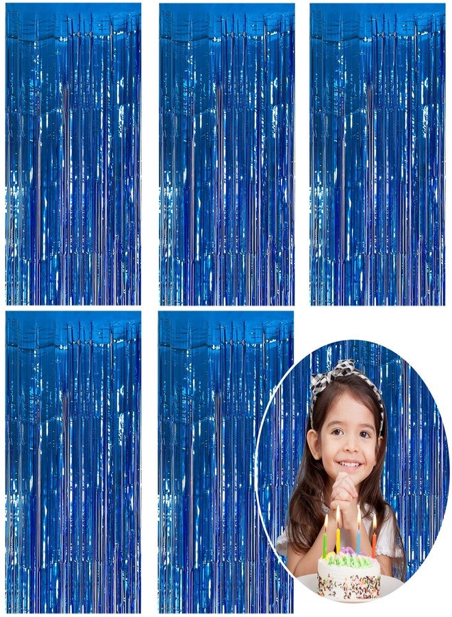 K.E.J. Foil Curtain Backdrop(Dark Blue) - Image 1