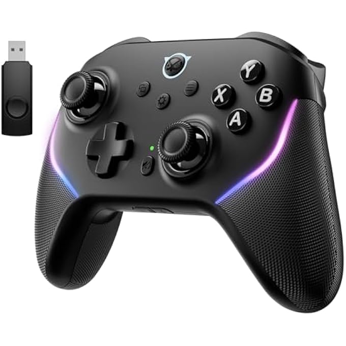 Nyxi MASTER P1 2.4G WIRELESS PC CONTROLLER - HALL EFFECT JOYSTICK, HALL & MICRO CHANGABLE TRIGGERS, AUDIO CONTROLS, ADJUSTABLE TURBO/VIBRATION, PROGRAMMABLE QUICK-LATCH - FOR PC/SWITCH/IOS/ANDROID - Image 1