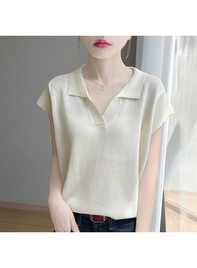 MIIOW Outfit Game Changer! Chiffon Sleeveless Knit Top - Slimming, Breathable, Must-Have Gem - Image 4