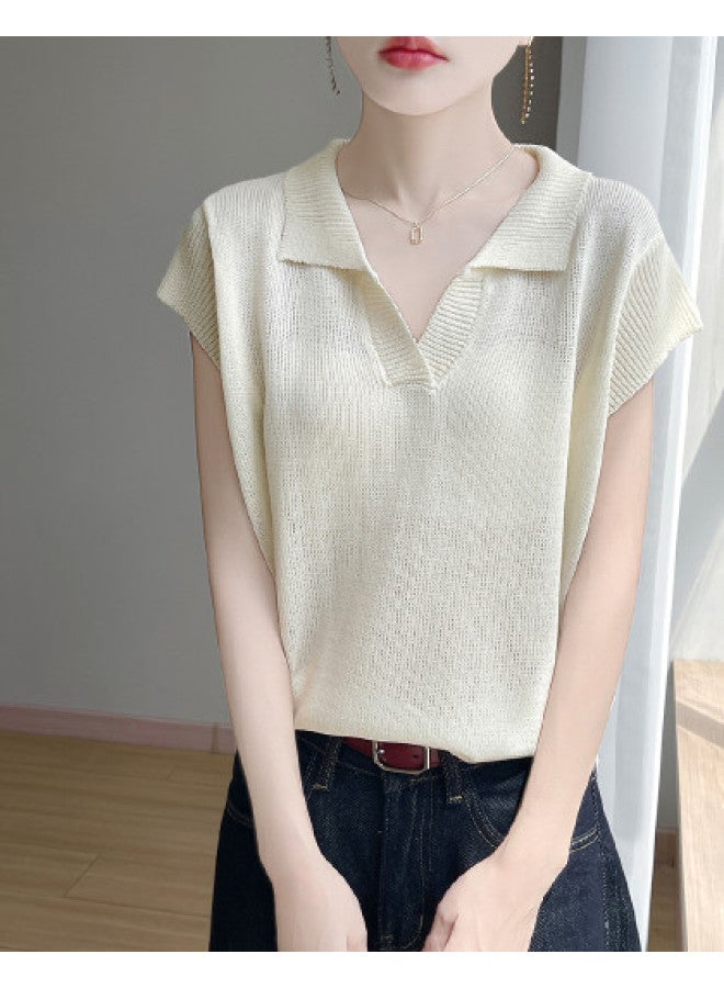 MIIOW Outfit Game Changer! Chiffon Sleeveless Knit Top - Slimming, Breathable, Must-Have Gem - Image 1