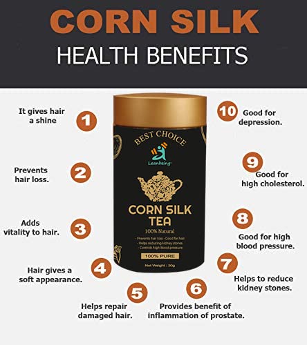 Leanbeing Corn Hair Tea (30g) for Kidney Stones/Liver Cleansing - Corn Silk/Maize Hair - Natural - Supports Urinary Tract Health - Image 3