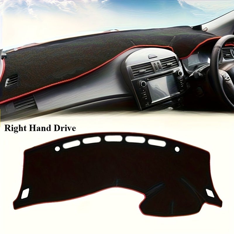 Dashboard Cover Compatible with 2012 2013 2014 2015 2016 2017 2019 Nissan Tiida C12 Left Hand Drive Black Car Interior Mat Dashboard Protector - Image 4