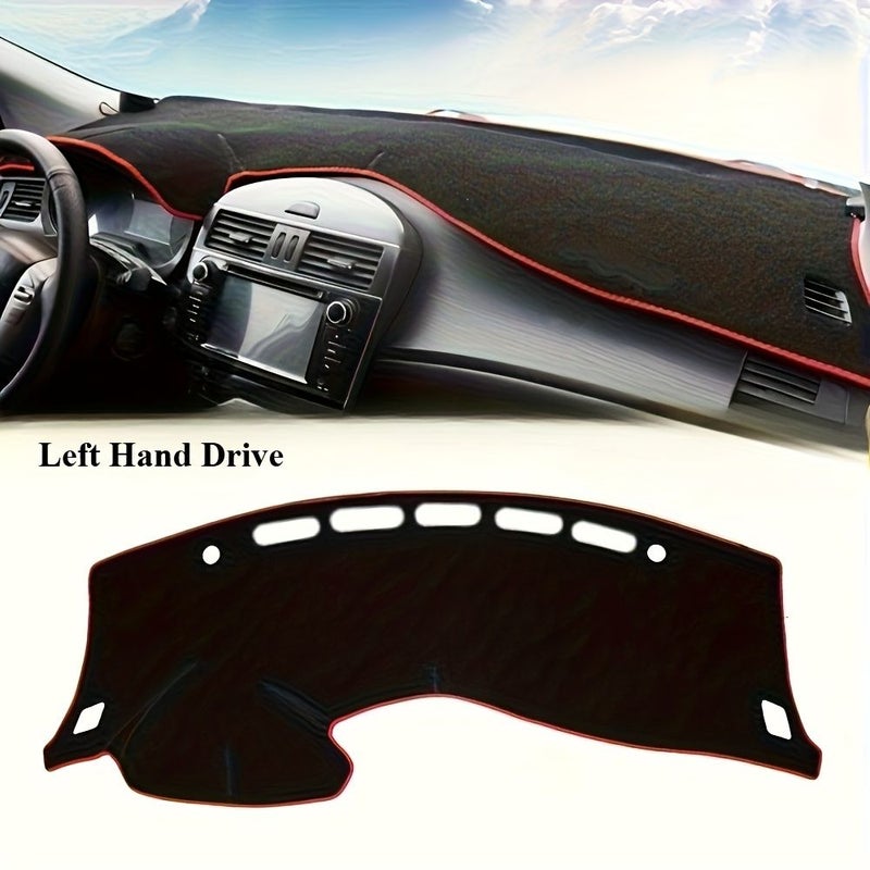 Dashboard Cover Compatible with 2012 2013 2014 2015 2016 2017 2019 Nissan Tiida C12 Left Hand Drive Black Car Interior Mat Dashboard Protector - Image 3