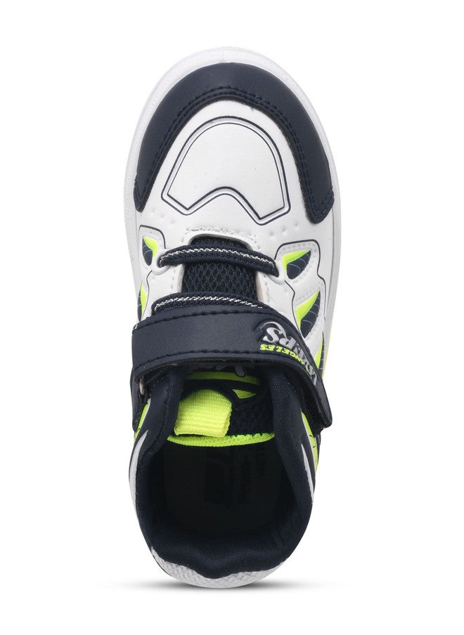 KATS Boys Mid-Top Sneakers with Velcro Closure and Comfort Insole - Image 3