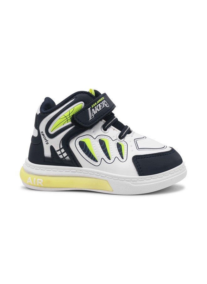 KATS Boys Mid-Top Sneakers with Velcro Closure and Comfort Insole - Image 5