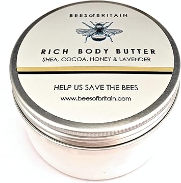 BEES of BRITAIN كريم الجسم الطبيعي 99 بالعسل والخزامى لتهدئة وترطيب وتغذية البشرة الجافة pH 5.5 للبشرة الحساسة، نتبرع بـ 5 من أرباحنا لإنقاذ النحل الملقحات 100 جرام - Image 1