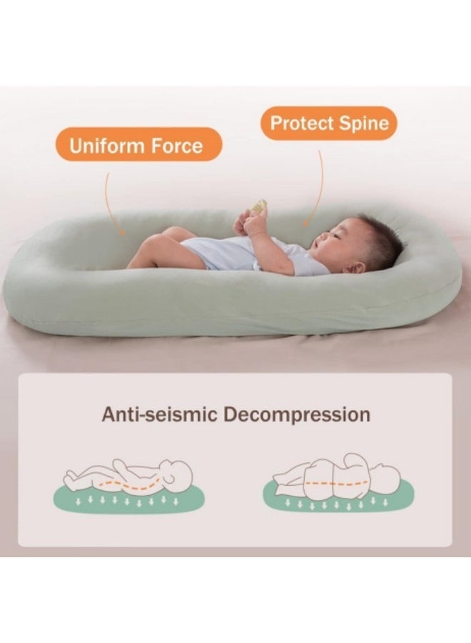 GGEROU Baby Lounger, Portable Newborn Bassinet, Baby Nest Comfort for Sleeping-Resistant Washable Cover,Simulated Uterus, Baby Bionic Bed For Bedroom - Image 4
