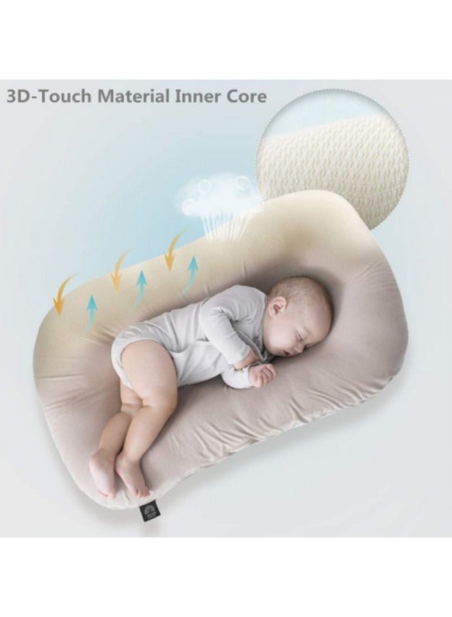 GGEROU Baby Lounger, Portable Newborn Bassinet, Baby Nest Comfort for Sleeping-Resistant Washable Cover,Simulated Uterus, Baby Bionic Bed For Bedroom - Image 5