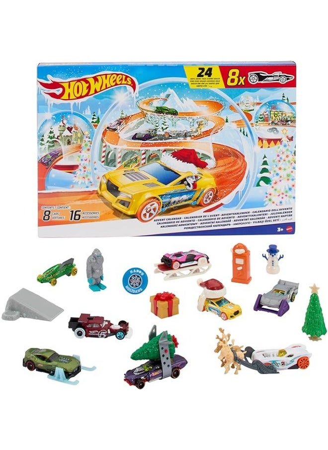 Hot Wheels - Hot Wheels Advent Calendar 2024 (24 Pieces) - Image 1