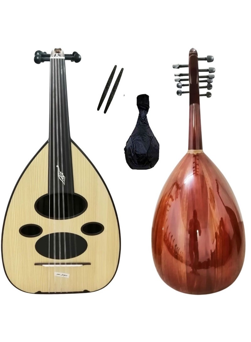 Al-Karz Music Mahmoud Dagher Luxury Oud B-Grade with Bag and 2 Picks 