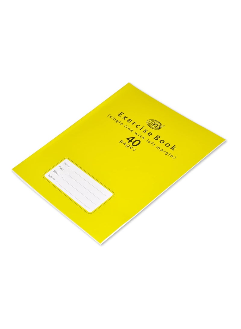 FIS EXERCISE BOOK 40 PAGES PACK OF 24 SINGLE LINE WITH MARGIN FSEBSLM40N - Image 4