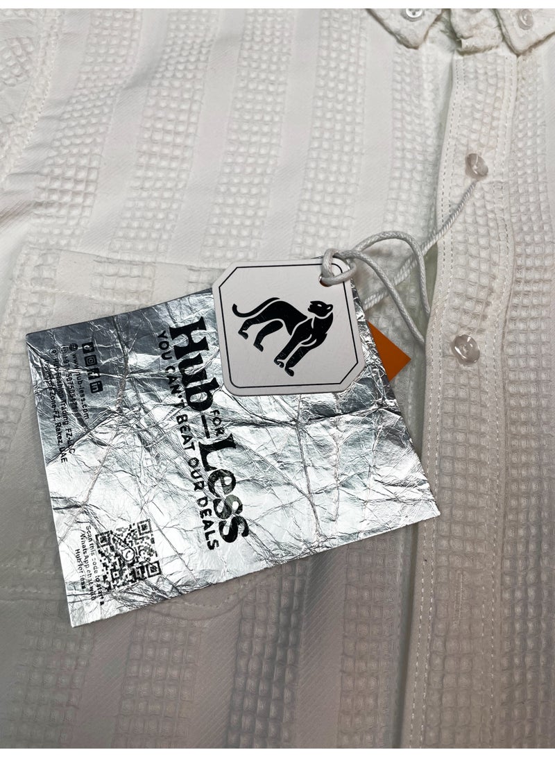 Hub For Less Men's Long Sleeve Shirt - Image 4