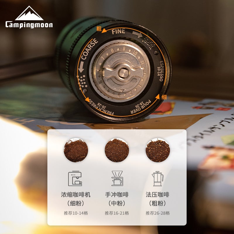 Koman Stainless Steel Grinding Core Folding Hand-Cranked Coffee Grinder Outdoor Camping Italian Hand-Brewed Coffee Grinder - Image 4