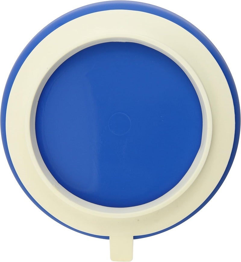 SP Ableware 745350012 Scooper Plate with Suction Cup Base, Blue - Image 2