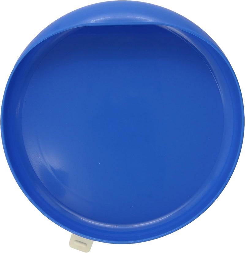 SP Ableware 745350012 Scooper Plate with Suction Cup Base, Blue - Image 1