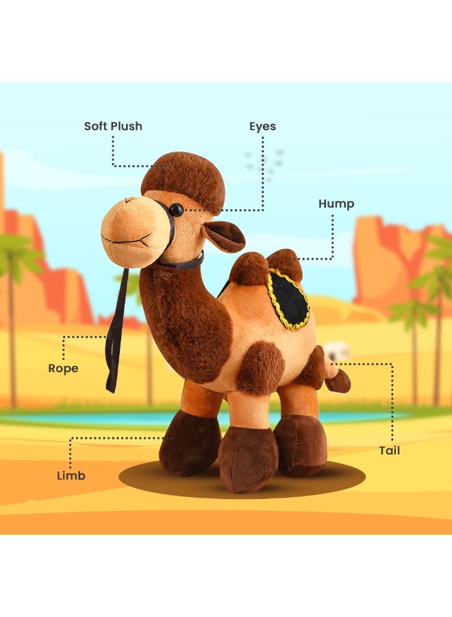 Camel Plush Toy – Cute White Camel Doll for Kids and Adults – Soft Stuffed Animal with Jindian Brown Details – High-Quality Plush Gift for Birthdays, Nursery Décor, Cuddling, and Collectibles - Image 2