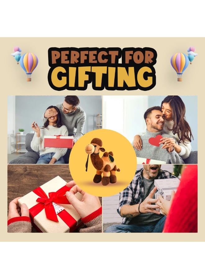Camel Plush Toy – Cute White Camel Doll for Kids and Adults – Soft Stuffed Animal with Jindian Brown Details – High-Quality Plush Gift for Birthdays, Nursery Décor, Cuddling, and Collectibles - Image 5