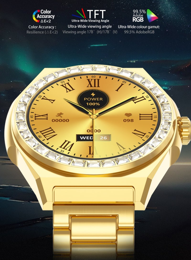 AROAQ LG72 Pro Max Smart Watch, 300mah Battery HD AMOLED Health Monitoring Smart Watch, IP68 Waterproof Smart Wrist Watch With Blood Oxygen ECG Heart Rate And Body Temperature Monitoring, (Black) - Image 3