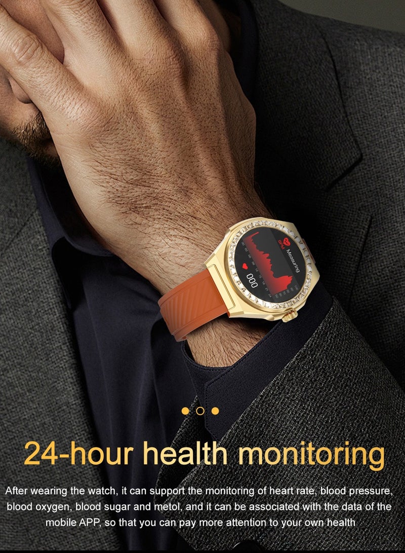 AROAQ LG72 Pro Max Smart Watch, 300mah Battery HD AMOLED Health Monitoring Smart Watch, IP68 Waterproof Smart Wrist Watch With Blood Oxygen ECG Heart Rate And Body Temperature Monitoring, (Black) - Image 5