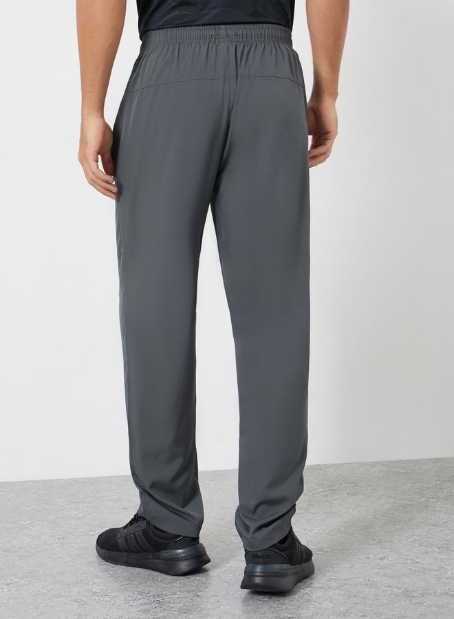 Styli Active Men Solid Relaxed Track Pant with Contrast Zipper - Image 4