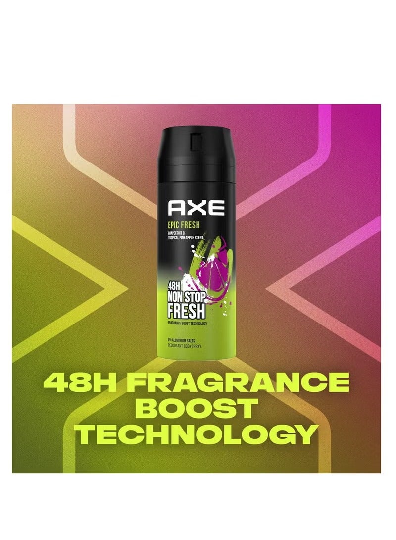 أكس عبوة من 2 بخاخ للجسم من آكس للرجال، عطر إبيك فريش، 150 مل - Image 2