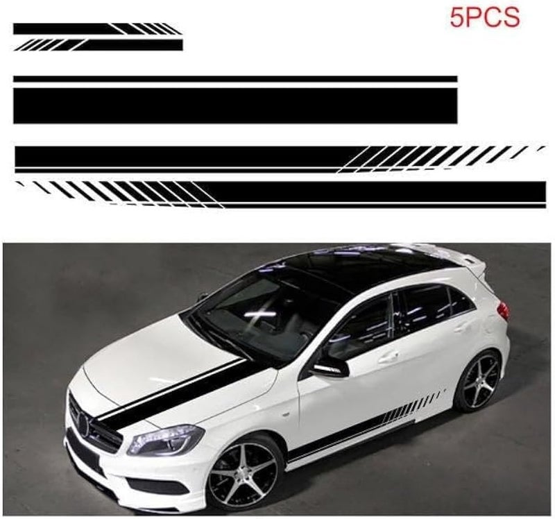 BPA 5-Piece Car Racing Decal Sticker Set - Image 1