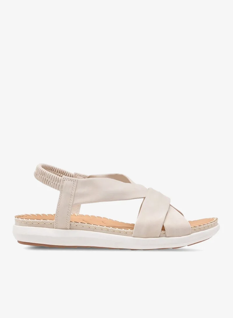 Flora Bella By Shoexpress Solid Cross Strap Slingback Sandals
