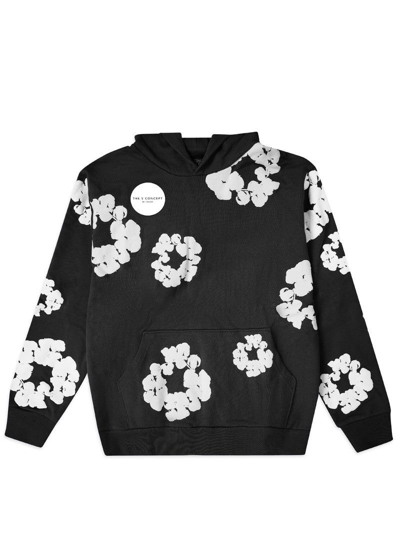 Denim Tears "   The Cotton Wreath Sweatshirts Black    " - Image 1