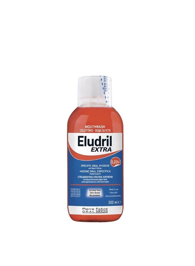 Eludril Extra Mouthwash 300ml - Image 1