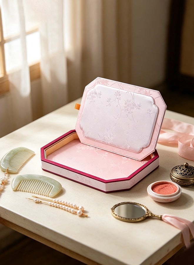Palace Wind Belt Cover Jewelry Tray Vanity Tray Countertop Flat Necklace Jewelry Storage Display Tray for Jewelry Shop,Large - Image 5