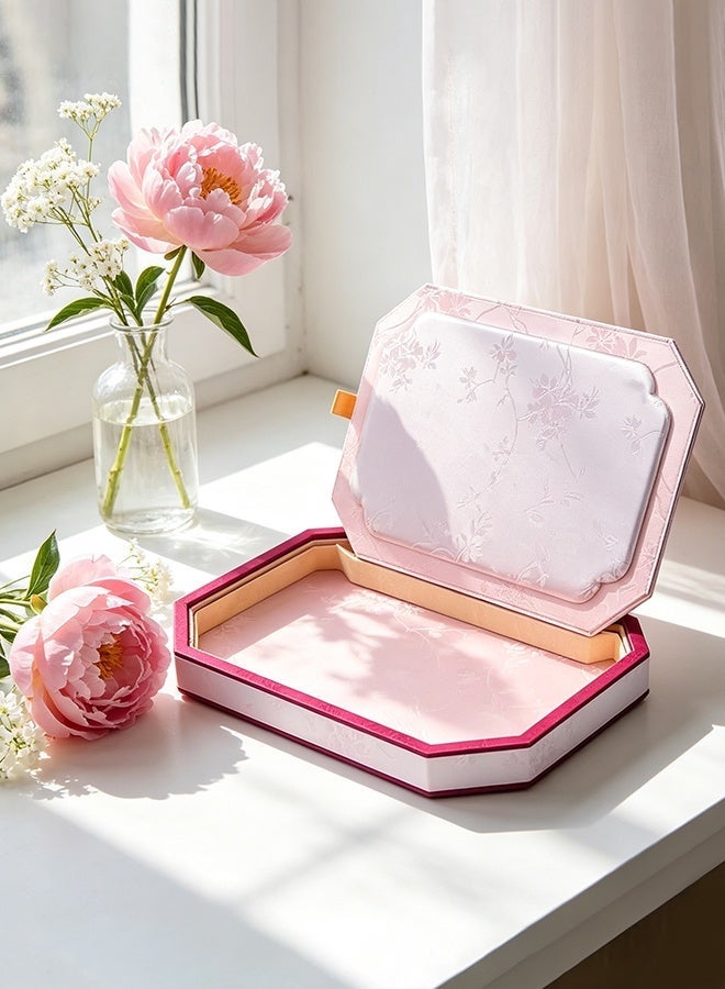 Palace Wind Belt Cover Jewelry Tray Vanity Tray Countertop Flat Necklace Jewelry Storage Display Tray for Jewelry Shop,Large - Image 3