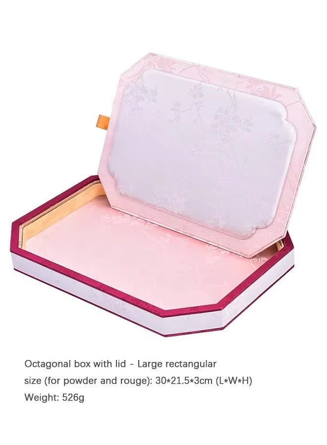 Palace Wind Belt Cover Jewelry Tray Vanity Tray Countertop Flat Necklace Jewelry Storage Display Tray for Jewelry Shop,Large - Image 2